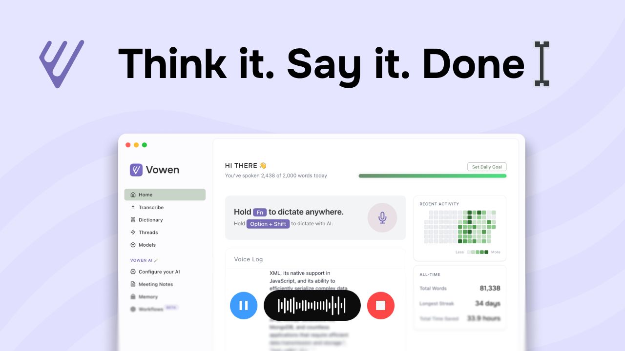 Vowen Review: A Free, Privacy-First Dictation App That Works Offline
